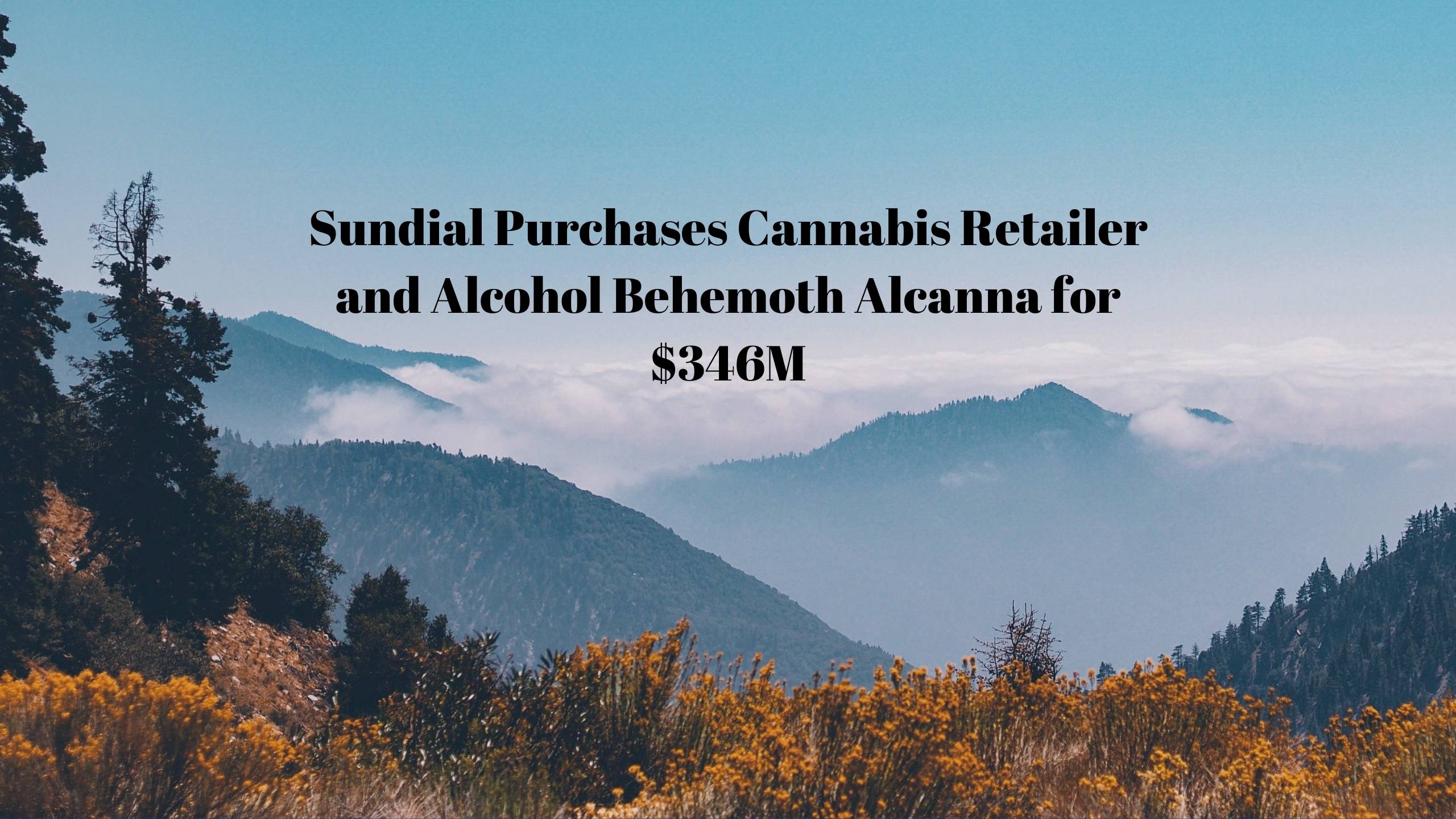 Sundial Purchases Cannabis Retailer and Alcohol 